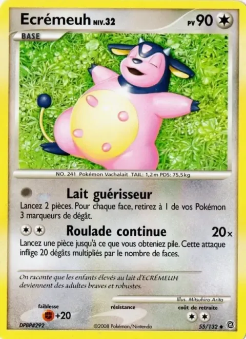 Carte Pokémon Écrémeuh 055/132, extension Merveilles Secrètes