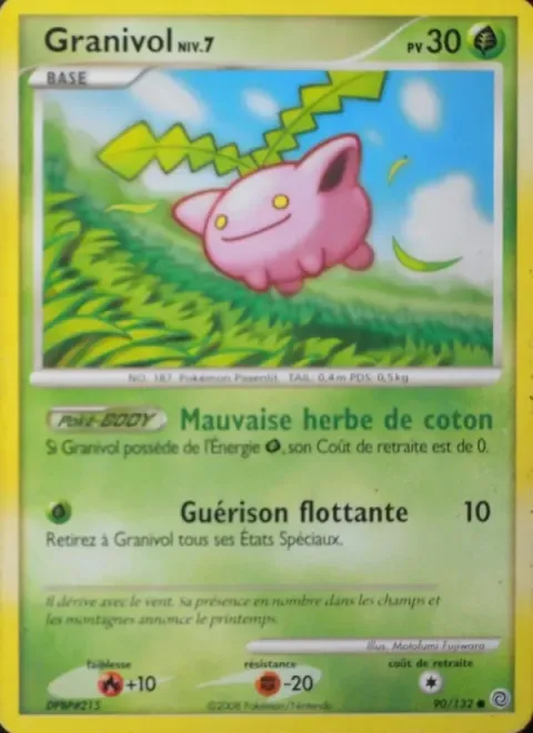Carte Pokémon Granivol 090/132, extension Merveilles Secrètes