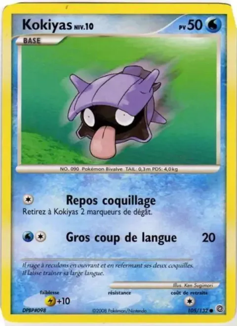 Carte Pokémon Kokiyas 105/132, extension Merveilles Secrètes