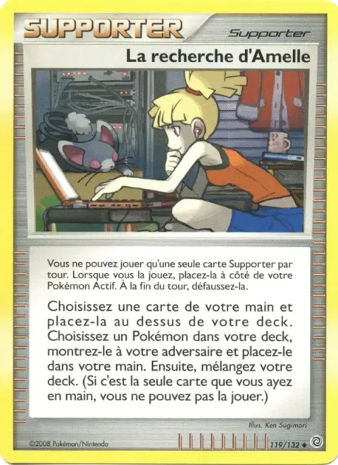 Carte Pokémon La recherche d’Amelle 119/132, extension Merveilles Secrètes