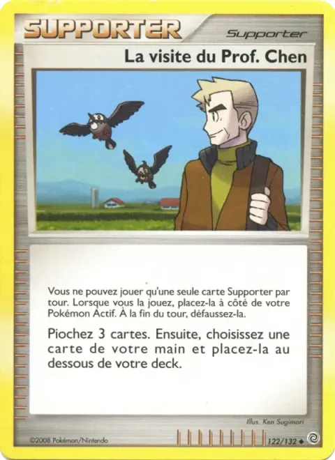 Carte Pokémon La visite du Prof. Chen 122/132, extension Merveilles Secrètes