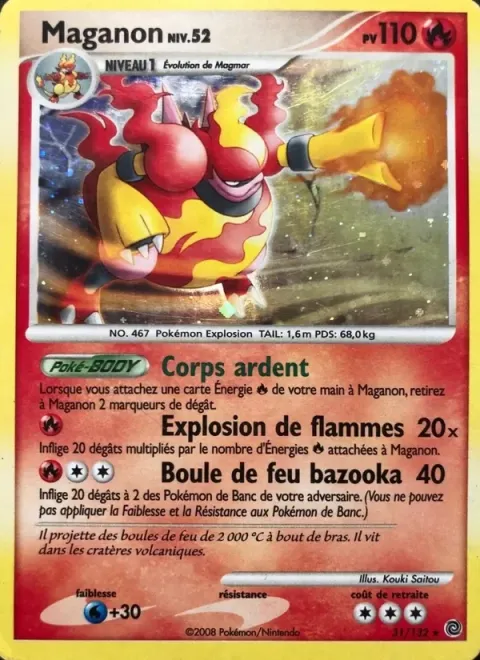 Carte Pokémon Maganon 031/132, extension Merveilles Secrètes