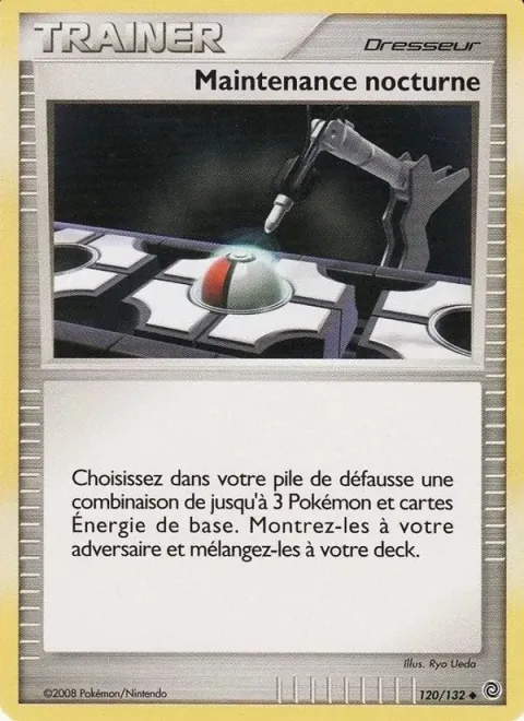 Carte Pokémon Maintenance nocturne 120/132, extension Merveilles Secrètes