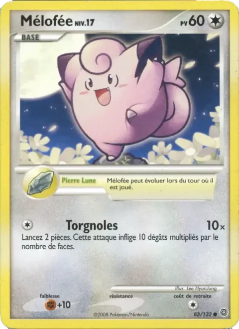 Carte Pokémon Mélofée 083/132, extension Merveilles Secrètes