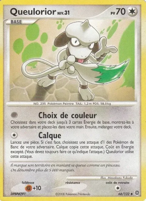 Carte Pokémon Queulorior 066/132, extension Merveilles Secrètes