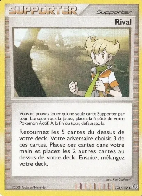 Carte Pokémon Rival 124/132, extension Merveilles Secrètes