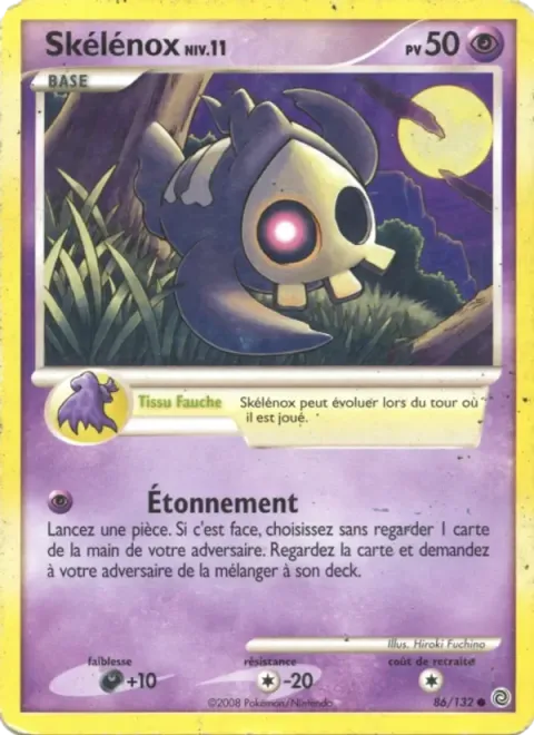 Carte Pokémon Skelénox 086/132, extension Merveilles Secrètes