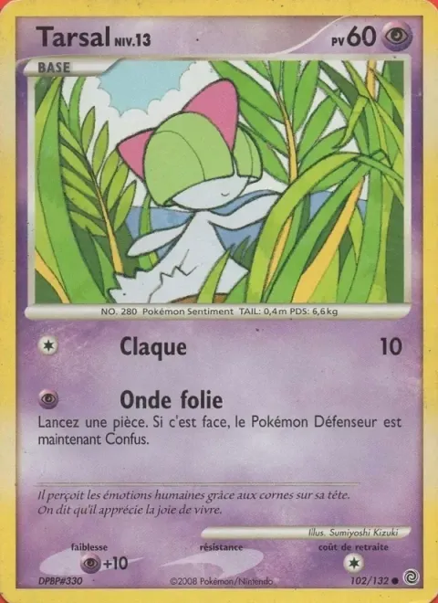 Carte Pokémon Tarsal 102/132, extension Merveilles Secrètes