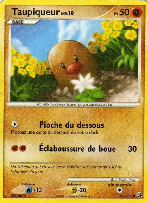 Carte Pokémon Taupiqueur 085/132, extension Merveilles Secrètes
