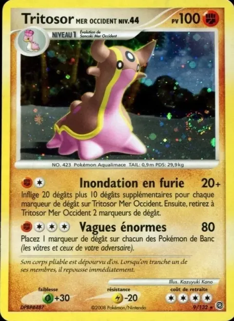 Carte Pokémon Tritosor Mer Occident 009/132, extension Merveilles Secrètes