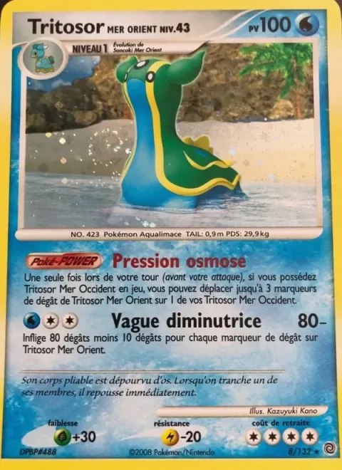 Carte Pokémon Tritosor Mer Orient 008/132, extension Merveilles Secrètes