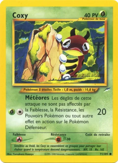 Carte Pokémon Coxy 071/105, extension Neo Destiny
