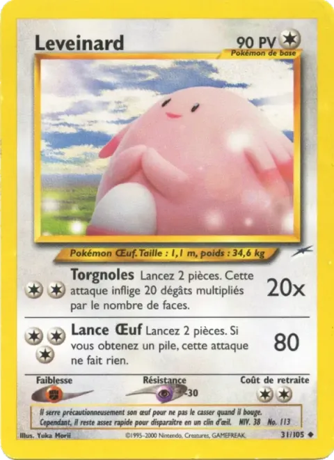 Carte Pokémon Leveinard 031/105, extension Neo Destiny