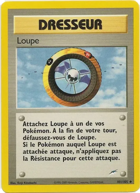 Carte Pokémon Loupe 101/105, extension Neo Destiny