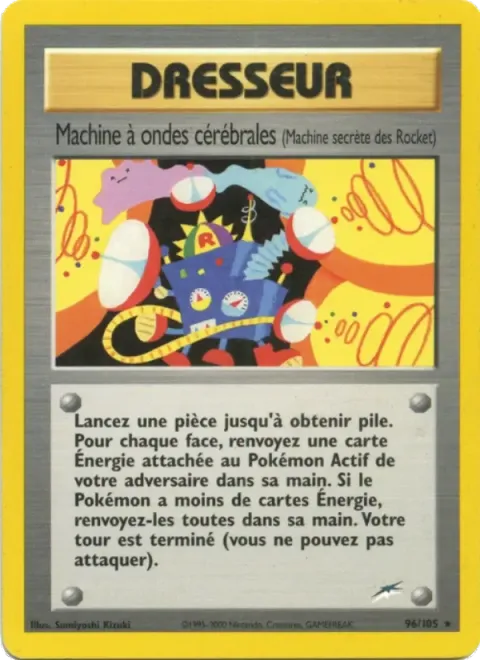 Carte Pokémon Machine à ondes cérébrales 096/105, extension Neo Destiny