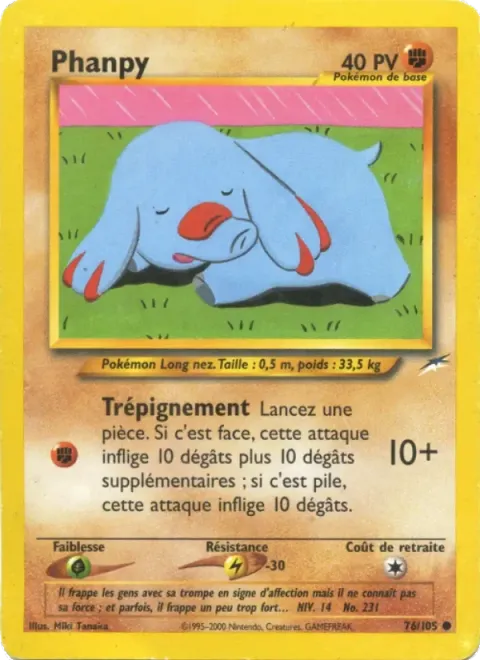 Carte Pokémon Phanpy 076/105, extension Neo Destiny