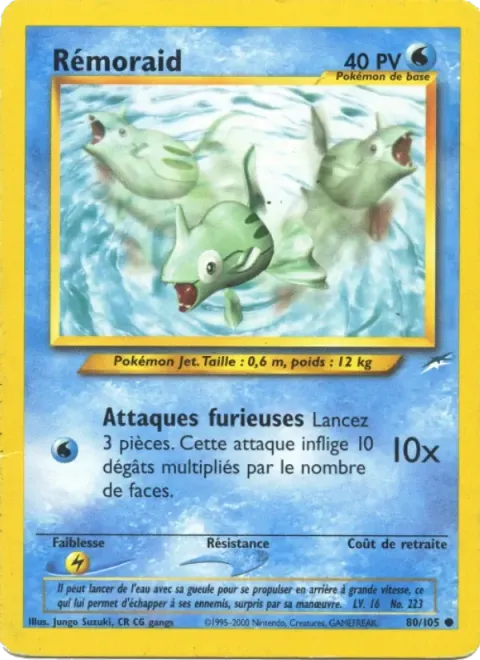 Carte Pokémon Rémoraid 080/105, extension Neo Destiny