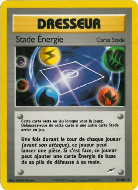 Carte Pokémon Stade Énergie 099/105, extension Neo Destiny