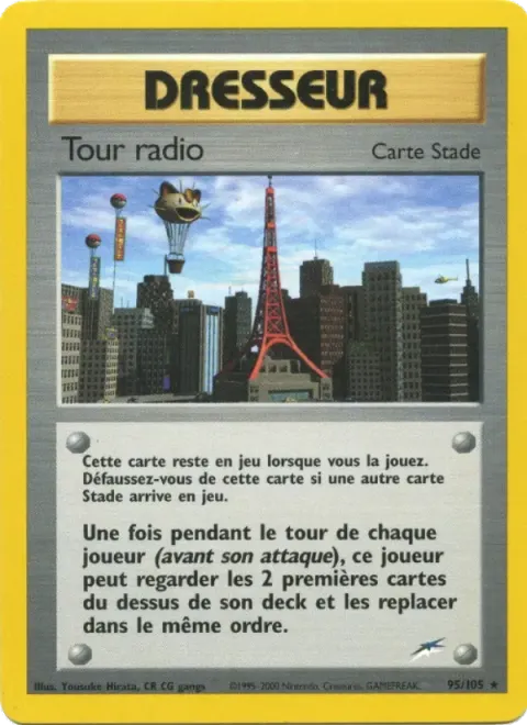 Carte Pokémon Tour radio 095/105, extension Neo Destiny