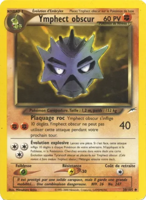 Carte Pokémon Ymphect obscur 038/105, extension Neo Destiny