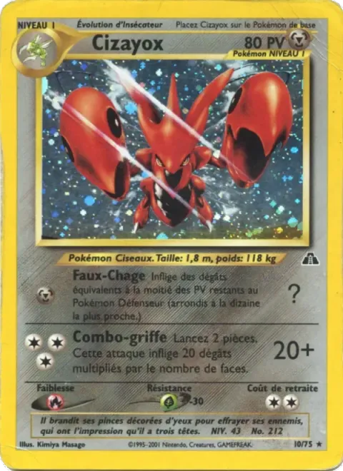 Carte Pokémon Cizayox 010/075, extension Neo Discovery