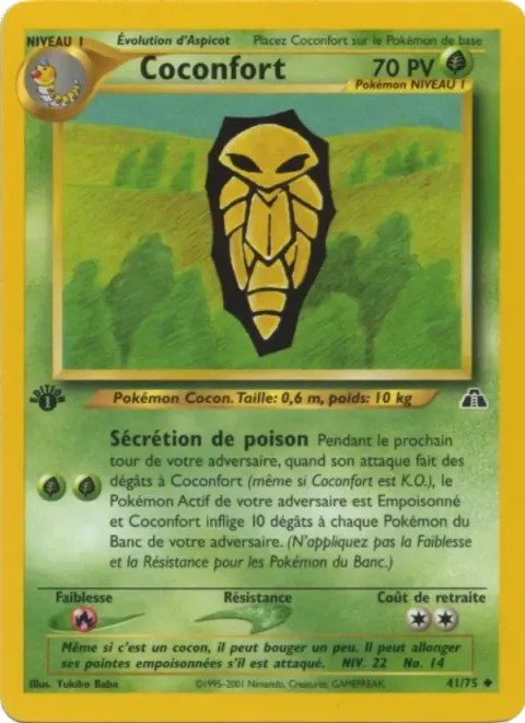 Carte Pokémon Coconfort 041/075, extension Neo Discovery