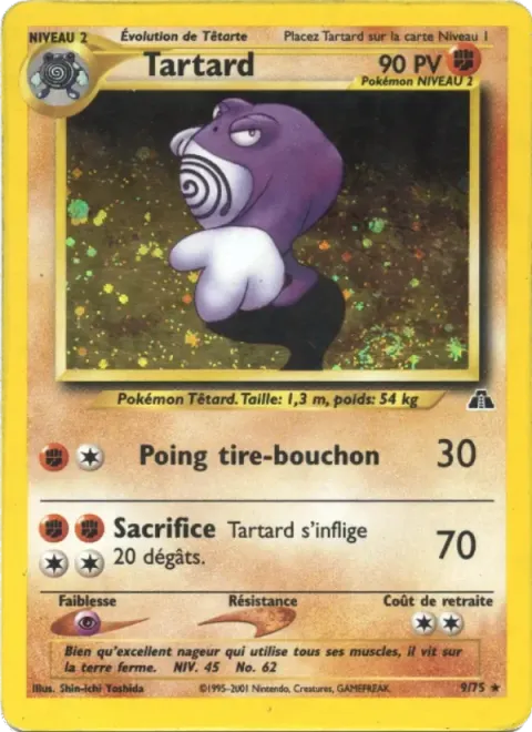 Carte Pokémon Tartard 009/075, extension Neo Discovery