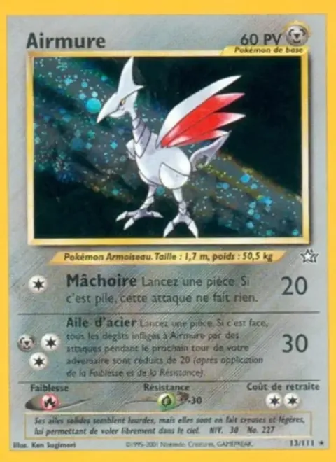 Carte Pokémon Airmure 013/111, extension Neo Genesis