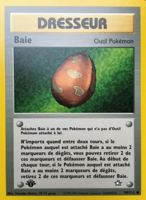Carte Pokémon Baie 099/111, extension Neo Genesis