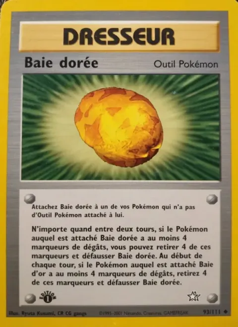 Carte Pokémon Baie dorée 093/111, extension Neo Genesis