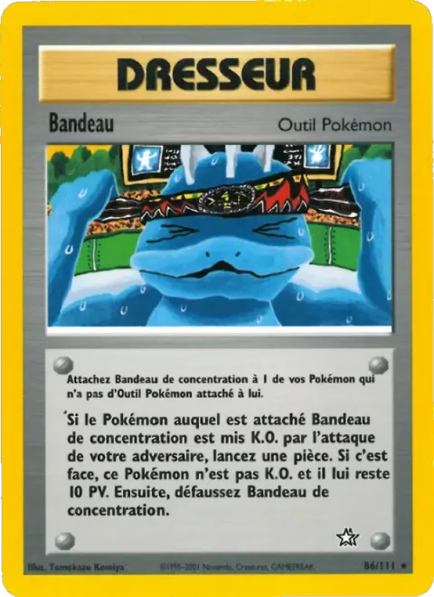 Carte Pokémon Bandeau 086/111, extension Neo Genesis
