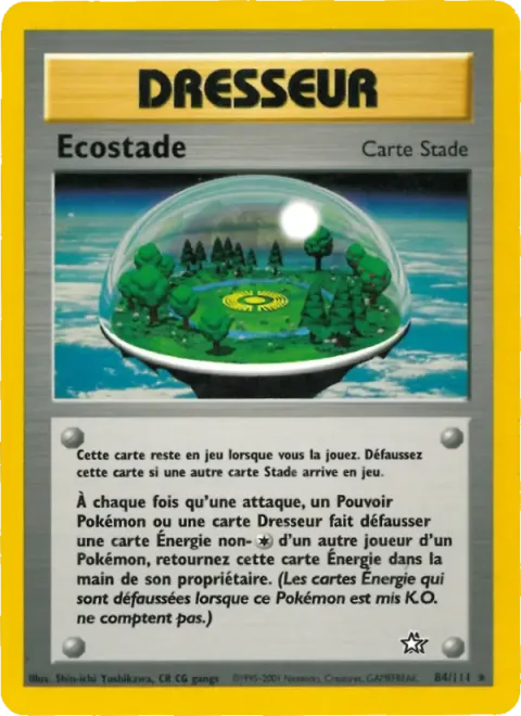 Carte Pokémon Ecostade 084/111, extension Neo Genesis