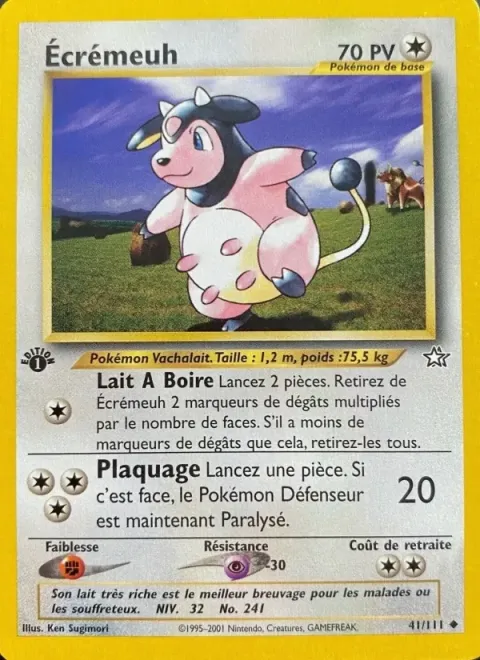 Carte Pokémon Écrémeuh 041/111, extension Neo Genesis
