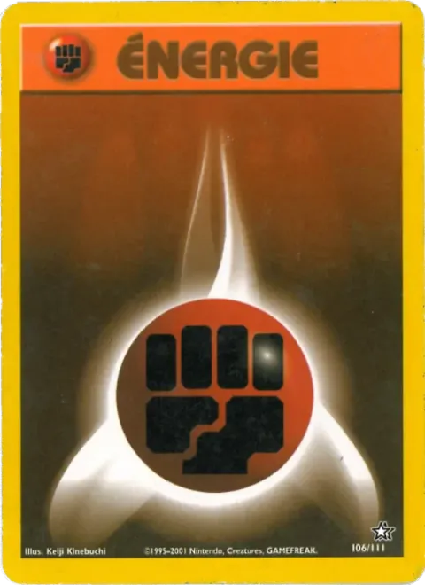 Carte Pokémon Énergie Combat 106/111, extension Neo Genesis