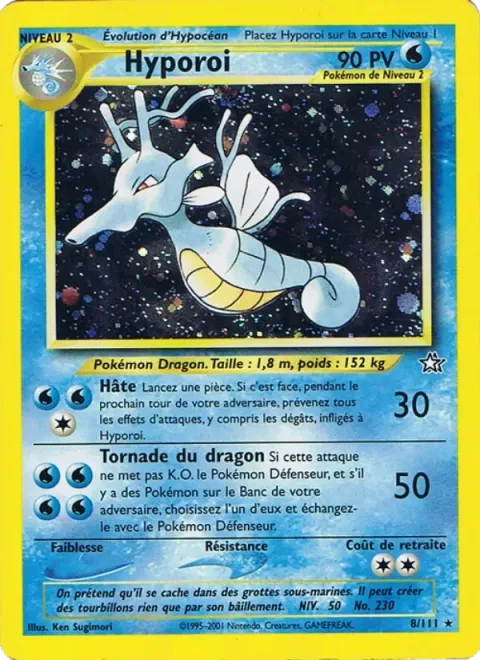 Carte Pokémon Hyporoi 008/111, extension Neo Genesis