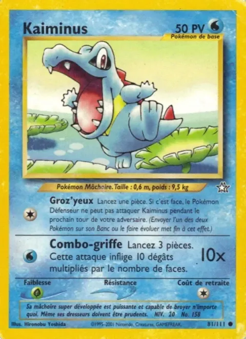 Carte Pokémon Kaiminus 081/111, extension Neo Genesis