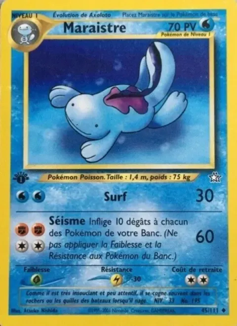 Carte Pokémon Maraistre 045/111, extension Neo Genesis