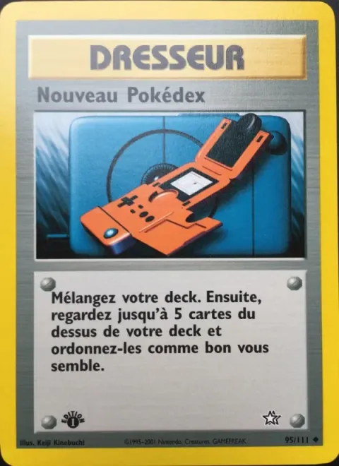 Carte Pokémon Nouveau Pokédex 095/111, extension Neo Genesis