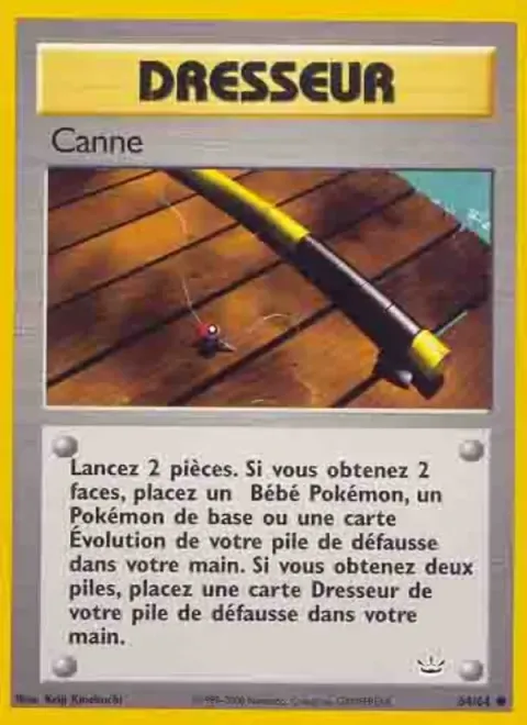 Carte Pokémon Canne 064/064, extension Neo Revelation