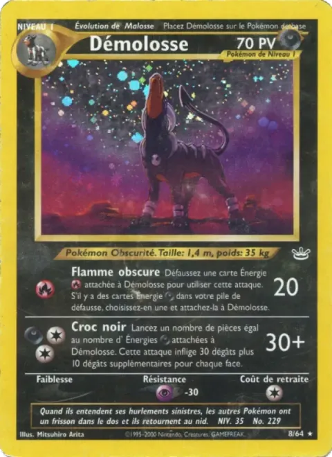 Carte Pokémon Démolosse 008/064, extension Neo Revelation