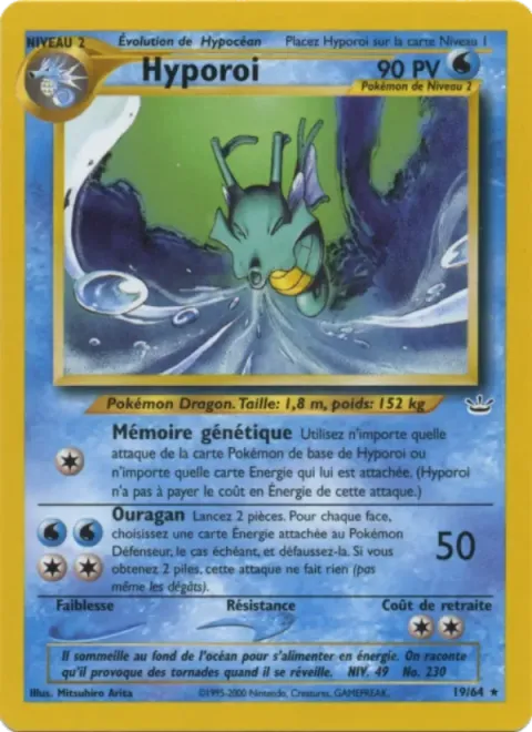 Carte Pokémon Hyporoi 019/064, extension Neo Revelation