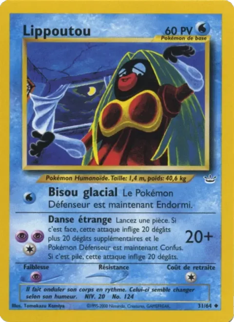 Carte Pokémon Lippoutou 031/064, extension Neo Revelation