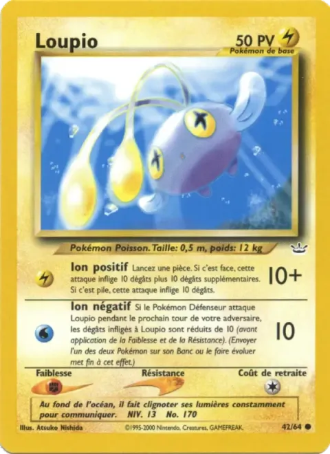 Carte Pokémon Loupio 042/064, extension Neo Revelation
