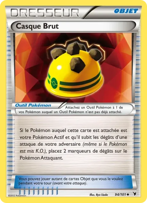 Carte Pokémon Casque Brut 094/101, extension Nobles Victoires