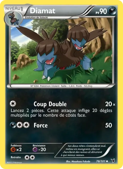 Carte Pokémon Diamat 078/101, extension Nobles Victoires