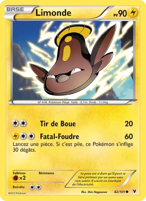 Carte Pokémon Limonde 042/101, extension Nobles Victoires
