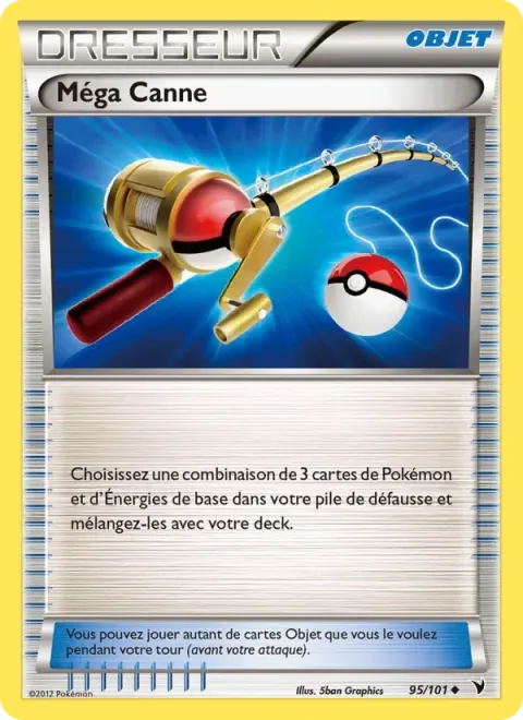 Carte Pokémon Méga Canne 095/101, extension Nobles Victoires