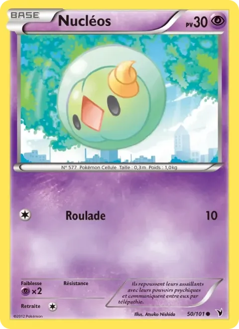 Carte Pokémon Nucléos 050/101, extension Nobles Victoires