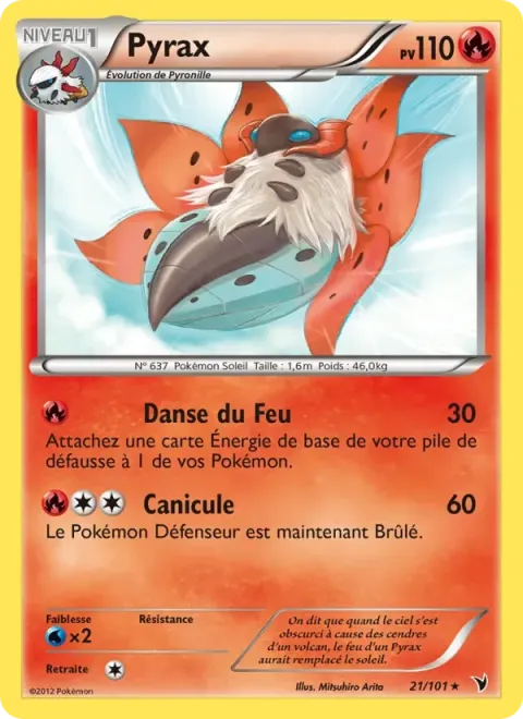 Carte Pokémon Pyrax 021/101, extension Nobles Victoires