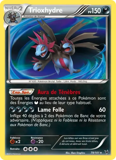 Carte Pokémon Trioxhydre 079/101, extension Nobles Victoires